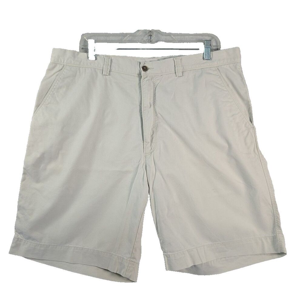 Caribbean Bermuda Shorts Cotton Men’s 38W  8.5" Inseam Flat Front Tan